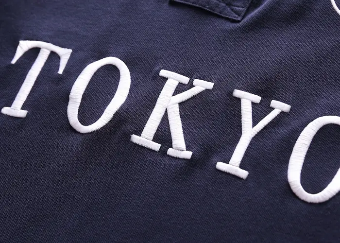 Polo pour homme Tokyo Japon Royal à manches courtes