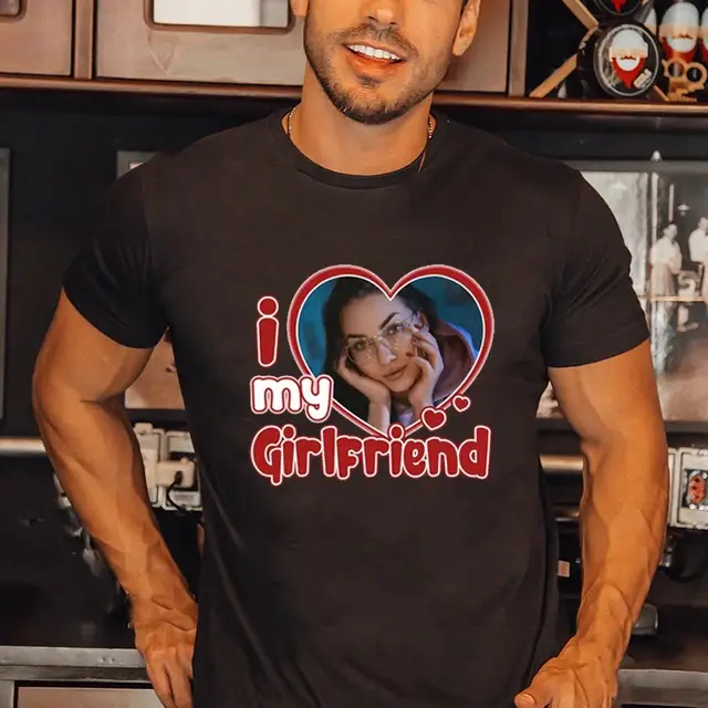 T-shirt personnalisé I Love My Girlfriend