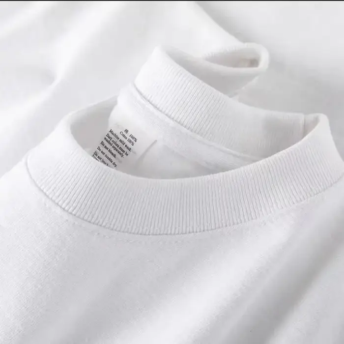T-shirt 100% Coton Hommes Femmes Solide document O Cou À Manches Courtes Y-Été Coréen At Demi-Manche
