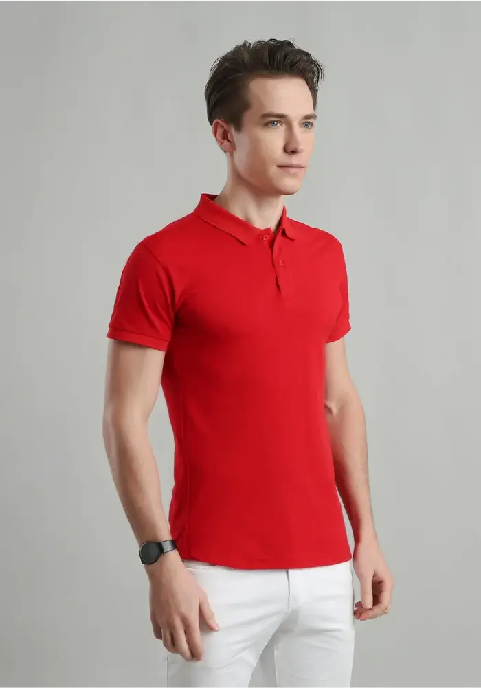 Polos multicolores pour hommes et femmes de couleur unie