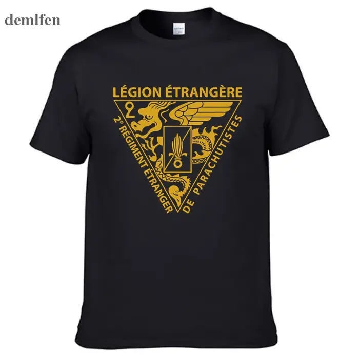 Nouvelle Légion étrangère française Forces spéciales armée de la guerre mondiale T-shirt Homme Camisetas hommes coton