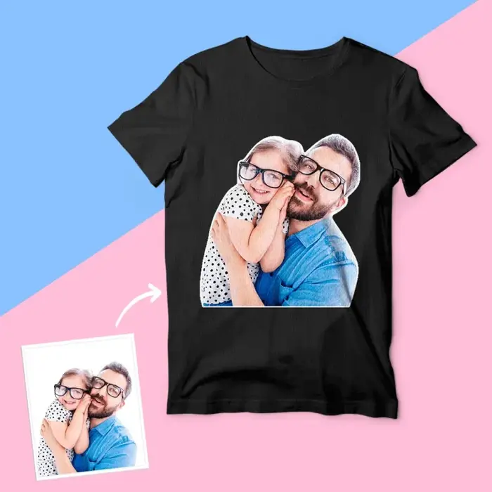 T-shirts personnalisés avec des Photos chaudes des membres de la famille, manches courtes, col rond,