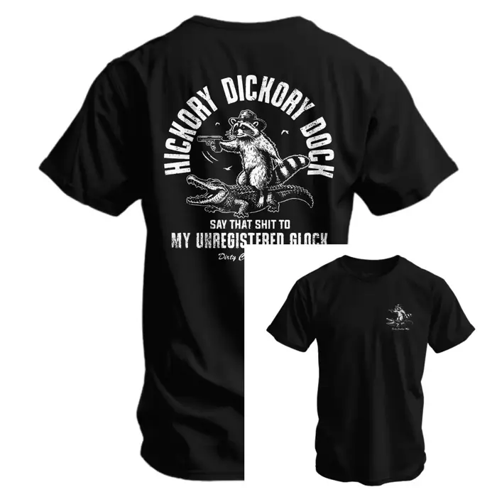 T-shirt Rétro Homme Imprimé Sauvage (Raton Laveur, Crocodile, Chasse) Style Country Western Ample Oversize Manches Courtes Streetwear Unisexe