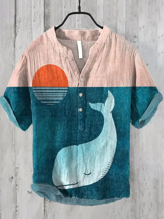 Polo à manches courtes et col en v pour hommes