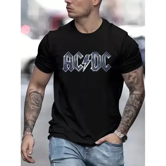 T-shirt unisexe 2025, t-shirt noir à col rond
