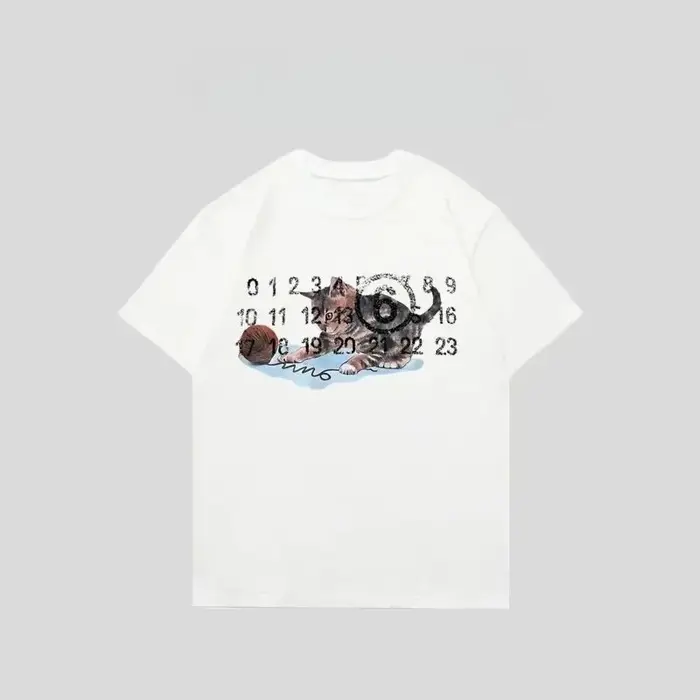Nouveau T-shirt imprimé tendance Europe et Amérique 2026, col rond et manches courtes, style décontr