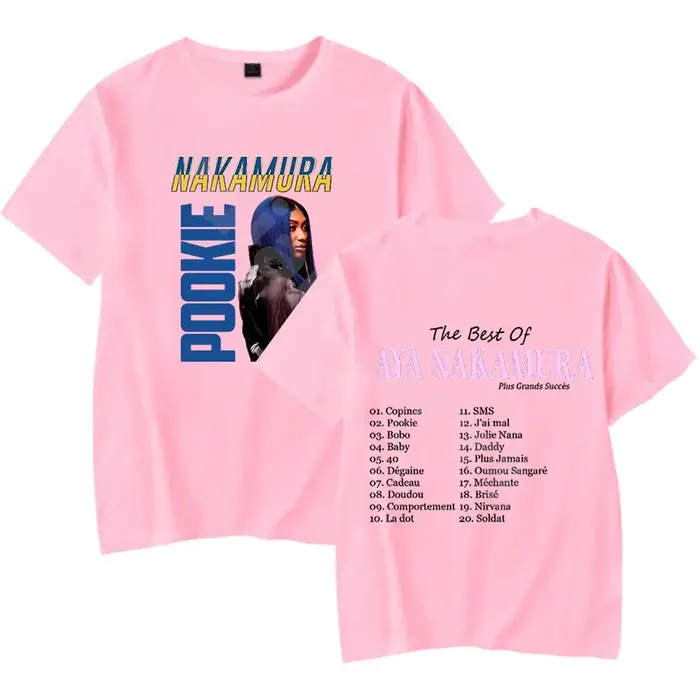 Aya Nakamura T-shirt à manches courtes pour hommes et femmes