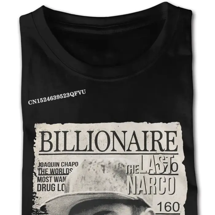 T-shirt de marque "The Last Narco El Chapo" pour hommes