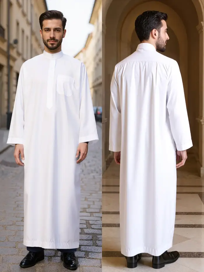 Robe longue pour homme en polyester