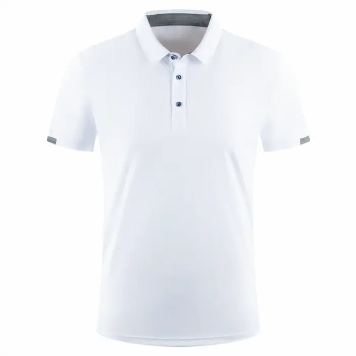 POLO de sport d'été à séchage rapide, unisexe, respirant, sensation glacée, haut à revers Premium, L