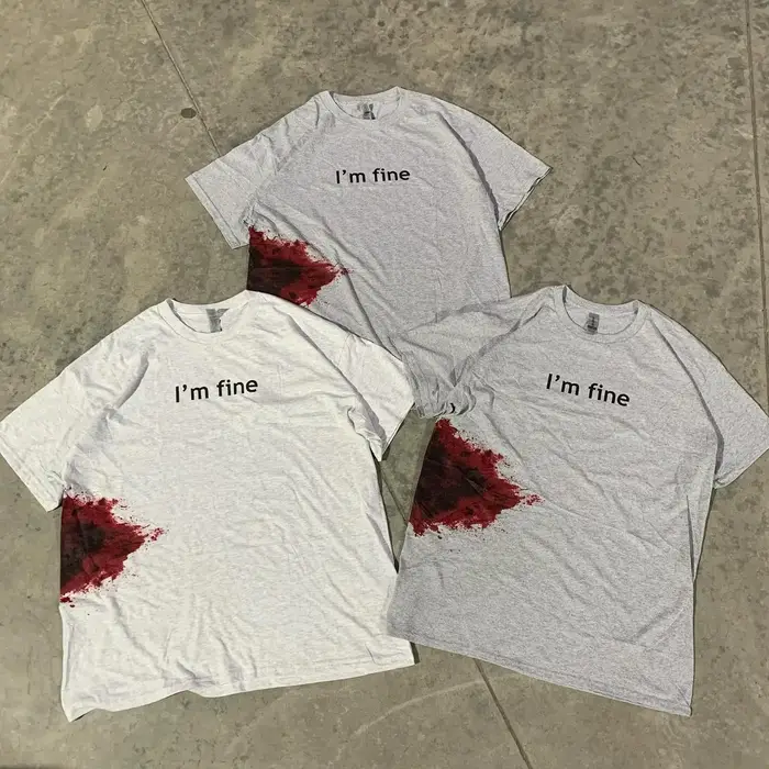 T-shirt blanc humoristique pour hommes