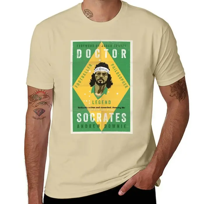 T-shirt Socrates Brésil Vintage Fruit of the Loom pour hommes