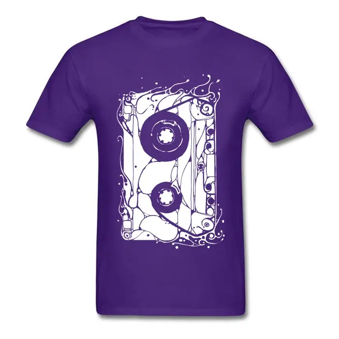T-Shirt à Manches Courtes et Col Ras du Cou pour Homme