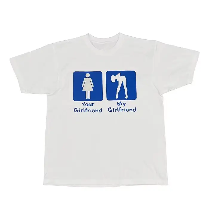 T-shirt décontracté pour femme et homme, streetwear, motif humoristique, « J'aime ma petite amie »,