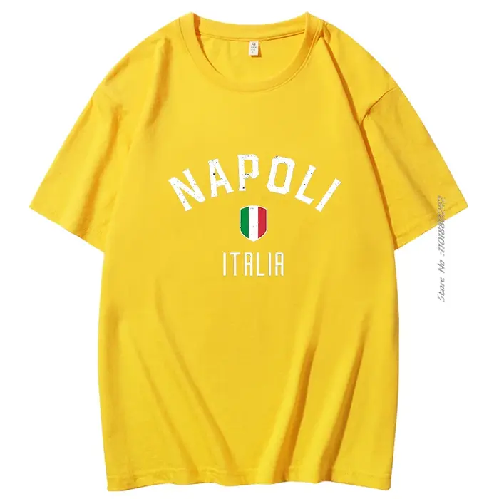 Napoli Campioni D'italia T-Shirt personnalisé unisexe graphique T-Shirts à manches courtes