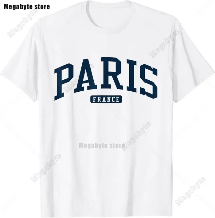 Tour Eiffel Paris Chemise Vintage I Love Paris France T-Shirt 100% Coton Respirant T-Shirt En Plein 