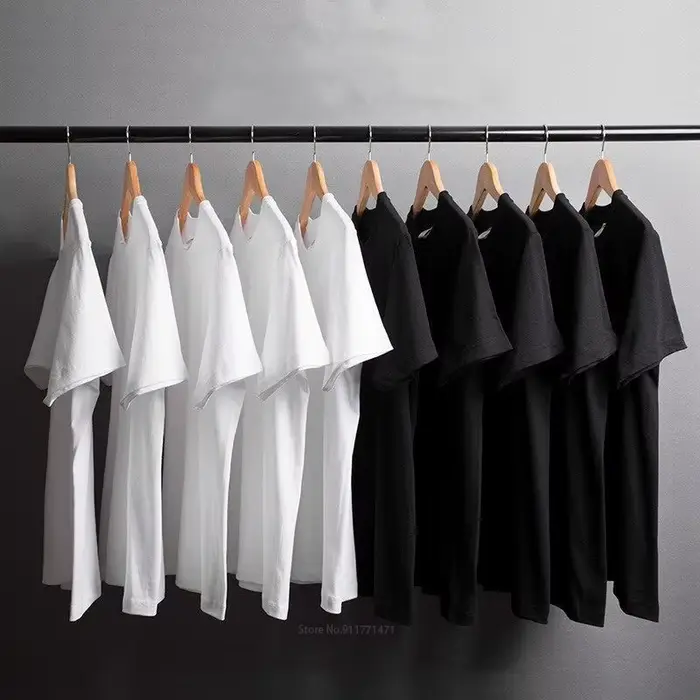 Nouveau t-shirt hauts noirs pour hommes Design