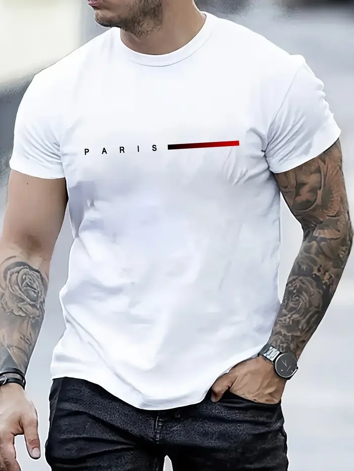 Nouveau t-shirt tendance pour hommes