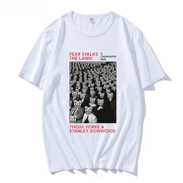 Radiohead-T-shirt à col rond pour homme et femme