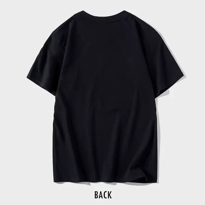 T-shirt unisexe en coton à col rond avec motif drôle d'une licorne qui fait des crottes arc-en-ciel
