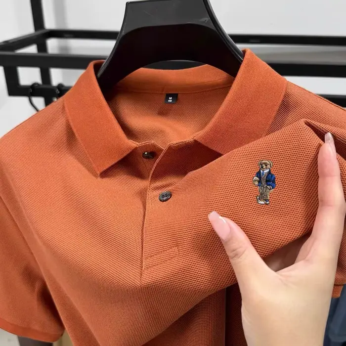 Polo homme en coton de haute qualité à manches courtes 2026