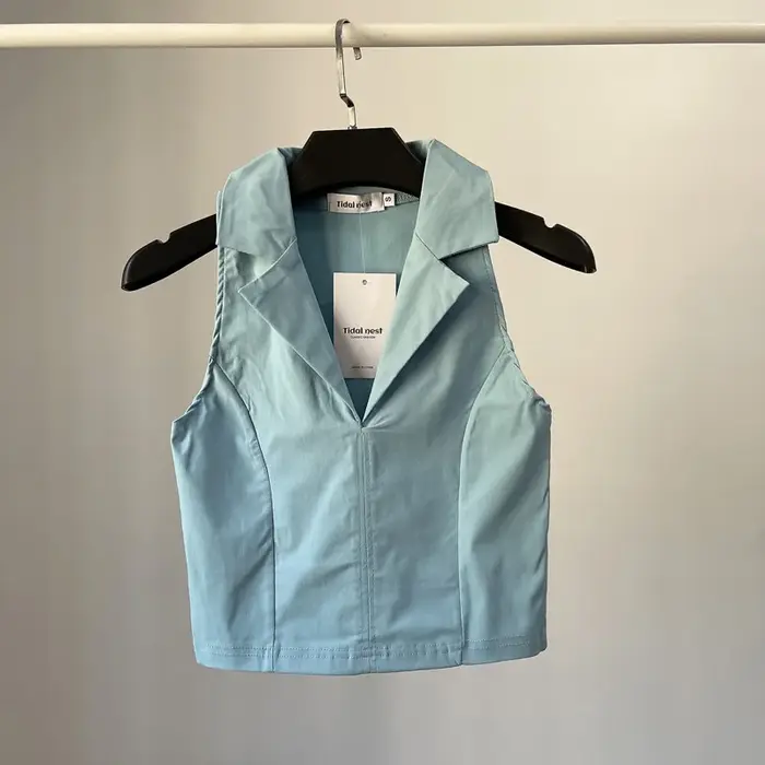 YOZOU – Polo en coton sans manches