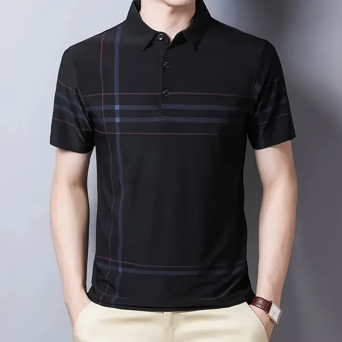 Polo à manches courtes pour hommes