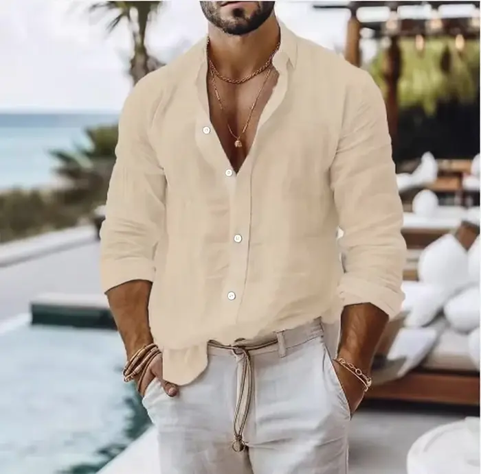 Chemise en coton pour hommes
