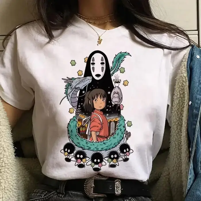 T-shirt d'été à la mode Totoro pour garçons et filles, T-shirt décontracté à col rond en coton pour 