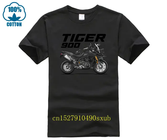 Tigre 900 T-shirt coton motos Big Trail Moto unisexe hauts Fitness t-shirts Streetwear graphique sur