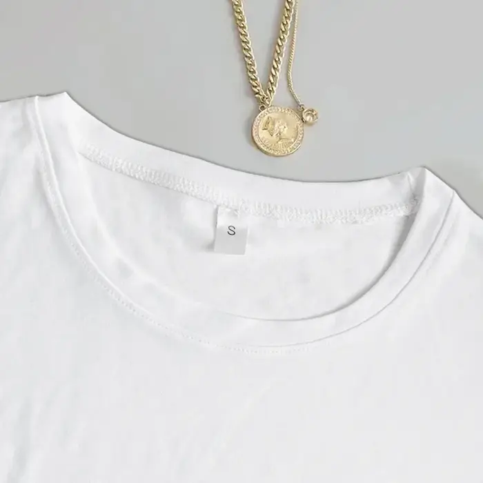 T-Shirt à Manches Courtes et Col Ras du Cou pour Femme Vêtement Décontracté avec Lettres Imprimées