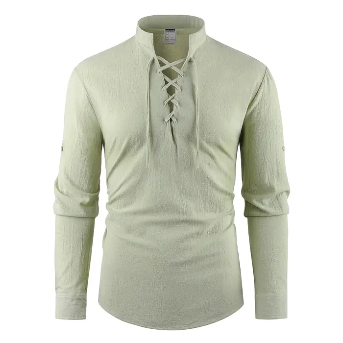 T-shirt Vintage à col en v pour hommes