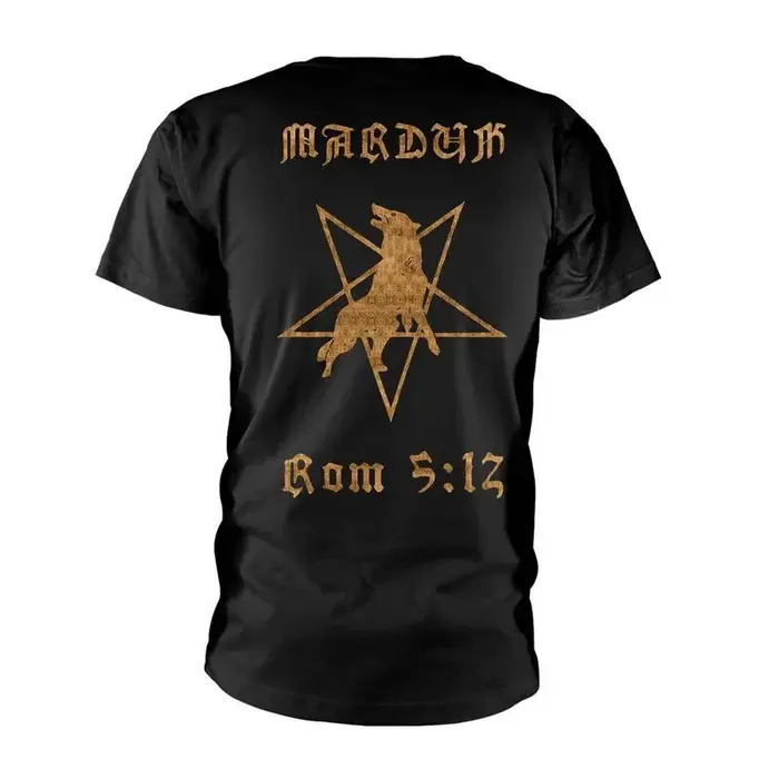 T-shirt Marduk Legion avec logo du groupe Black Metal et imprimé loup