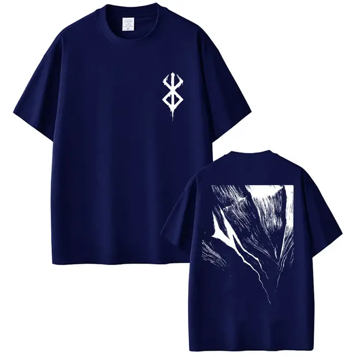 T-shirts Anime Berserk Guts Noir