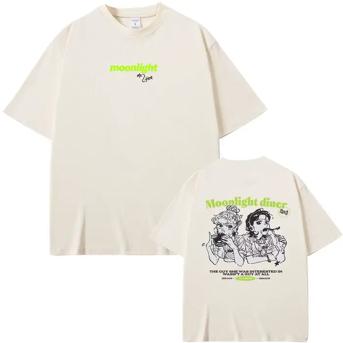 T-shirt décontracté surdimensionné à col rond pour hommes et femmes
