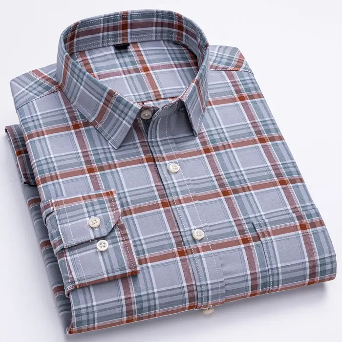 Chemises Oxford à manches longues pour hommes