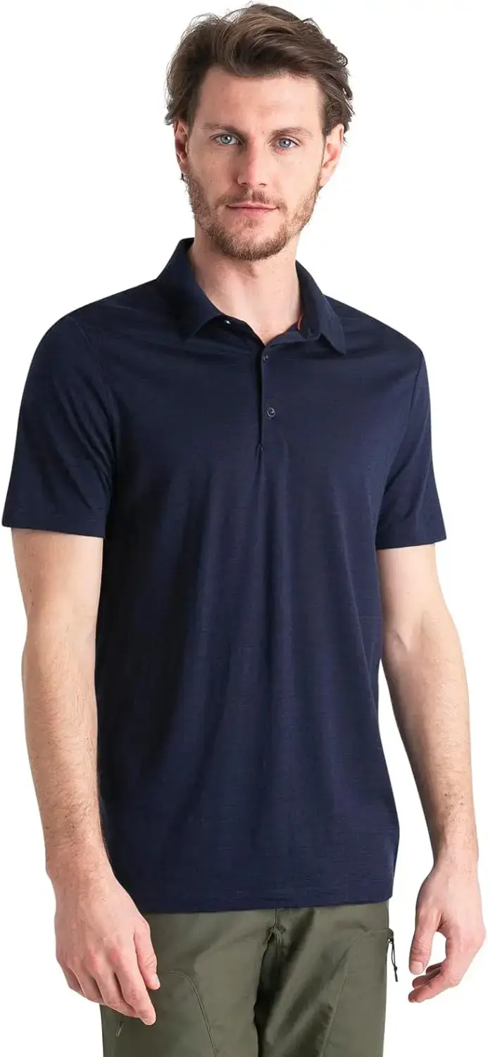 Polo 100% laine mérinos pour hommes