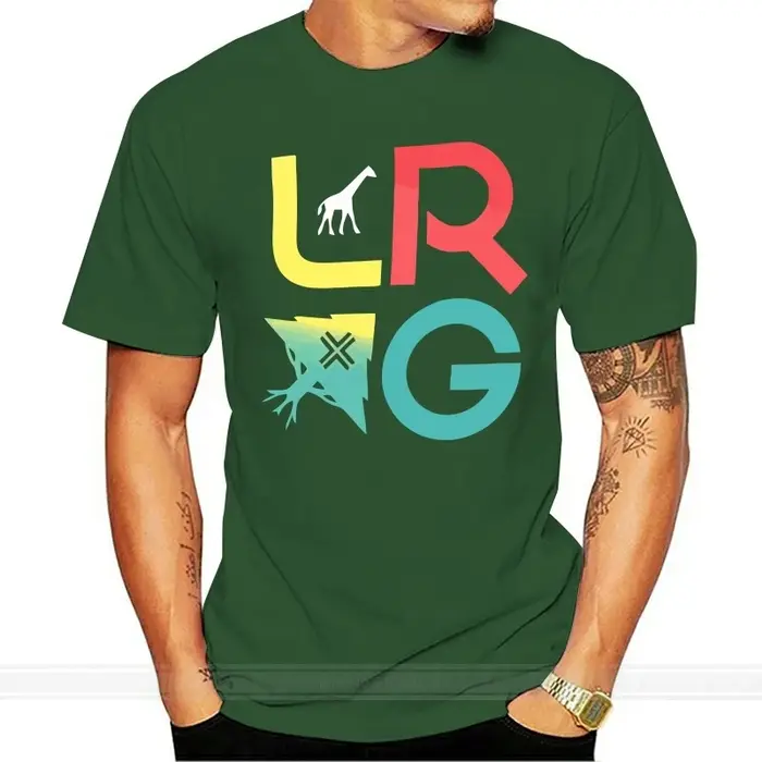 Lrg-T-shirt à manches courtes Eugène empilé pour hommes