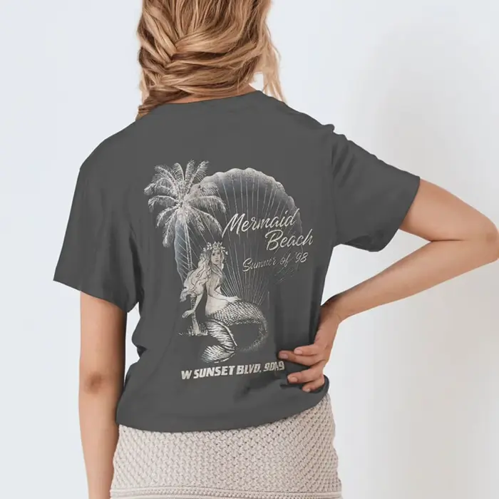 T-shirt manches courtes col rond femme