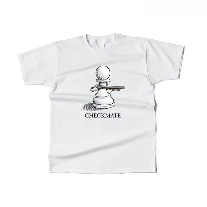 T-shirt humoristique à motif d'échecs
