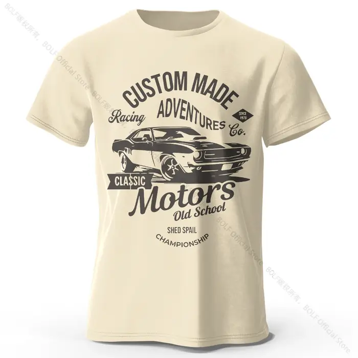 T-Shirt imprimé Motors pour hommes et femmes, t-shirts graphiques vintage Old School, 100% coton, ét