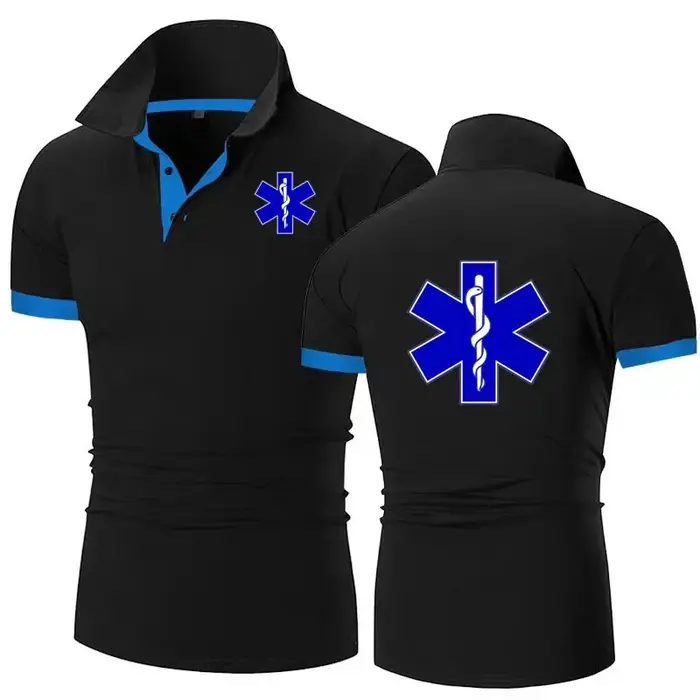 EMT Paramedic Services médicaux d'urgence polo hommes t-shirt style décontracté de haute qualité cor