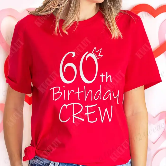 T-shirt à manches courtes It's My 60th Birthday pour femme