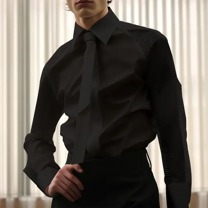 Chemise de Style Français pour Homme
