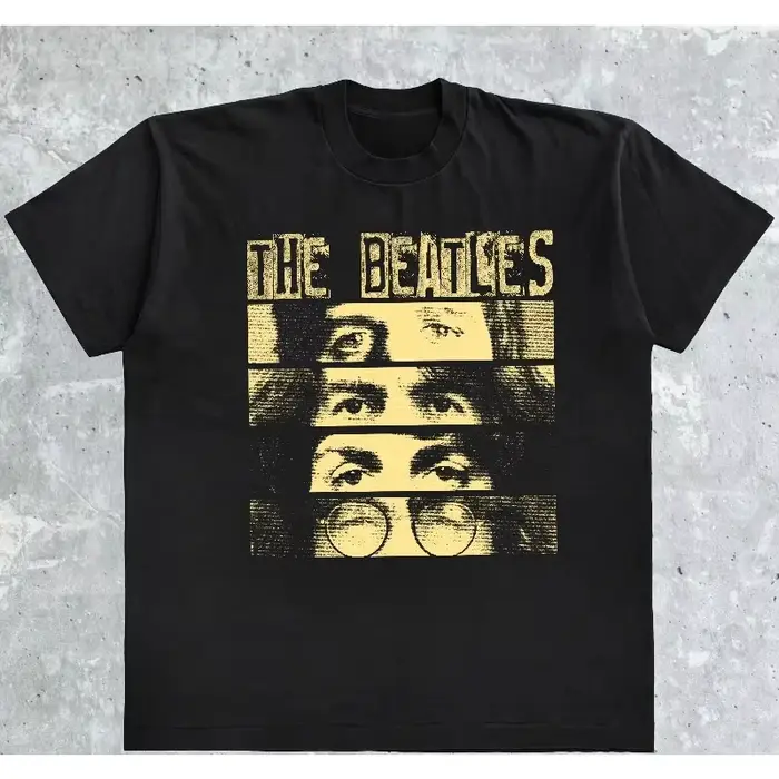 T-shirt Rétro The Beatles Band Années 90 avec Motif Graphique – Nouvelle Collection Été 2026 – Mode Décontractée Streetwear Y2K en Coton Oversize pour Hommes et Femmes