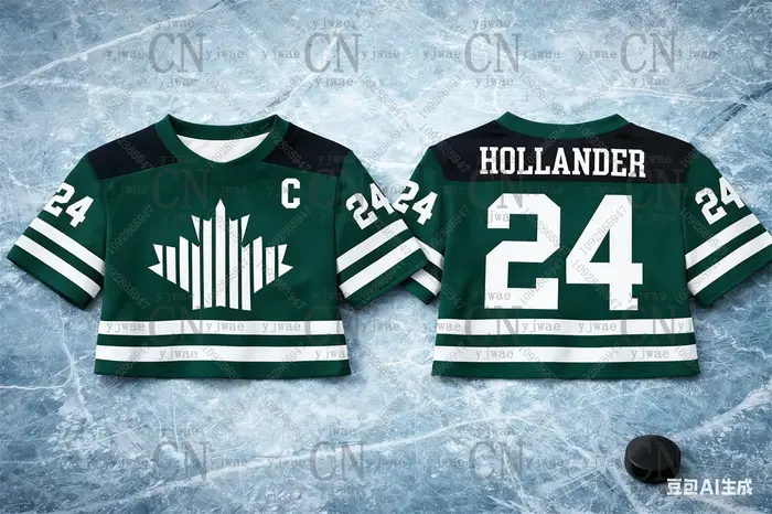 Hollander Crop Top Jersey Raiders Shirt Heated Rivalry