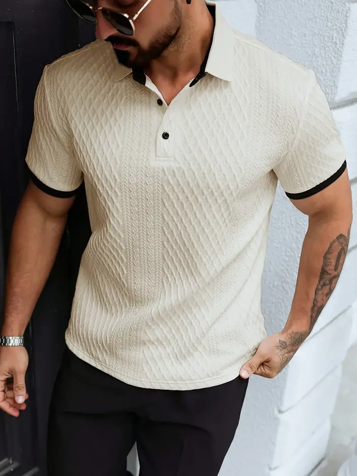 Polo homme d'été à manches courtes