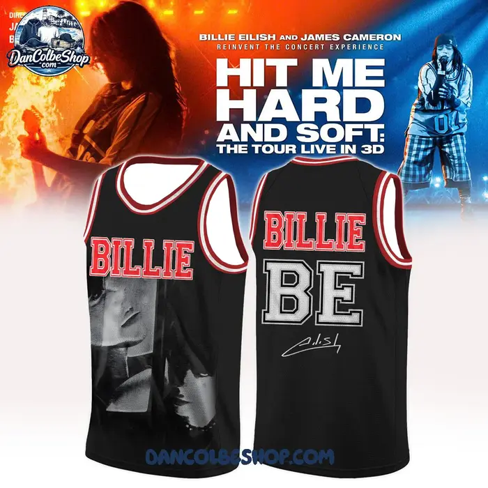 Débardeur de basket-ball unisexe 2026 avec impression Eilish « Hit Me Hard And Soft » – Maille respirante