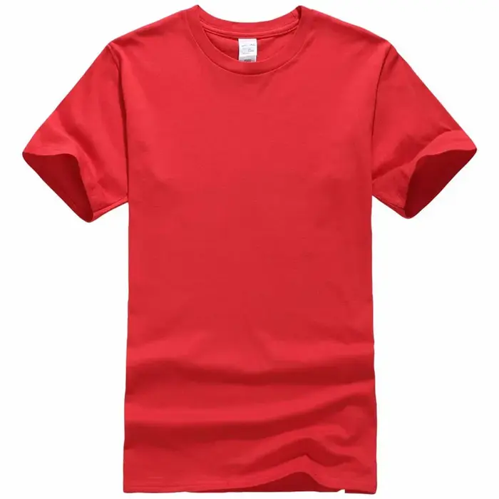 Été 100% coton T-Shirts hommes décontracté à manches courtes solide