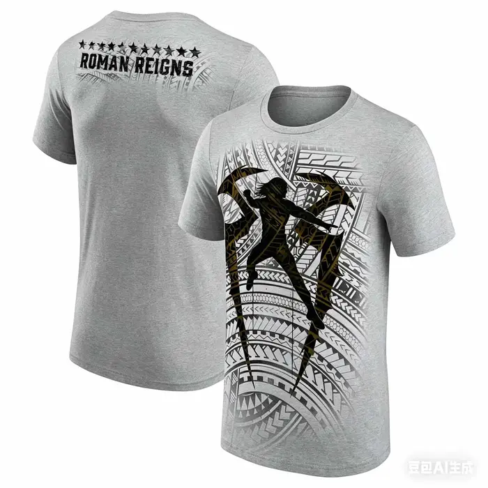 T-shirt en coton respirant pour homme, motif tribal Roman Reigns, haute qualité, tendance, pour l'ét